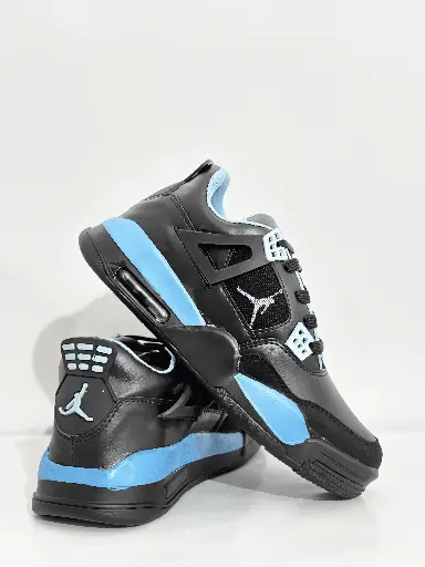 Zorvelia Men's Black & Blue Casual Sneakers