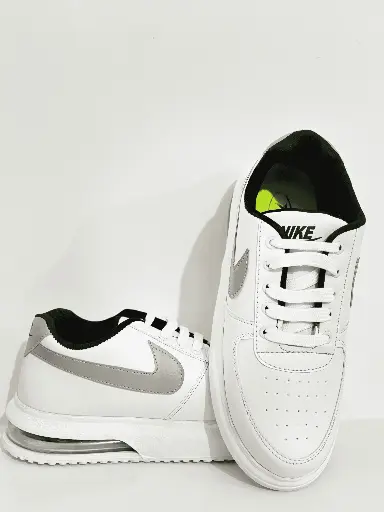 Zorvelia Men's White Air Cushion Sneakers